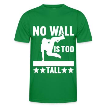 Parkour Freerunning - Men's Functional T-Shirt - kelly green - Front - AI Model Male 178 dark (178cm)