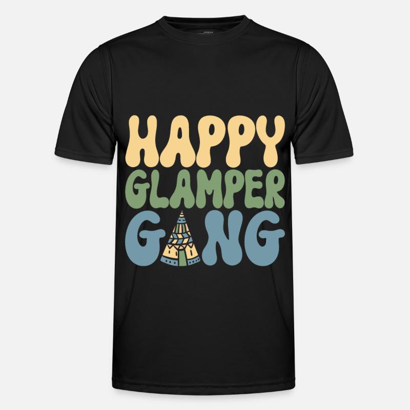Glamping Glamper - Men's Functional T-Shirt - black