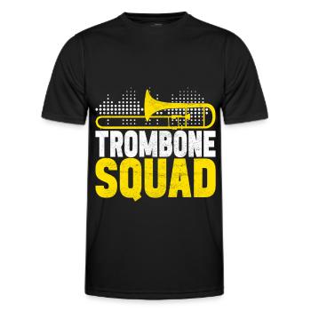 Posaune Trombone - T-shirt sport Homme - noir - Devant - AI Model Male 178 dark (178cm)