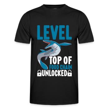 Mosasaurus Dinosaurier - Männer Funktions-T-Shirt - Schwarz - Vorne - AI Model Male 178 dark (178cm)