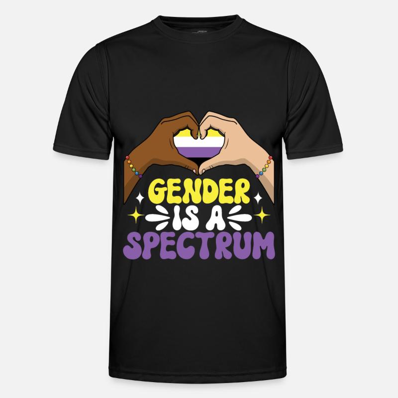Non Binary Pride Genderqueer Men's Functional T-Shirt