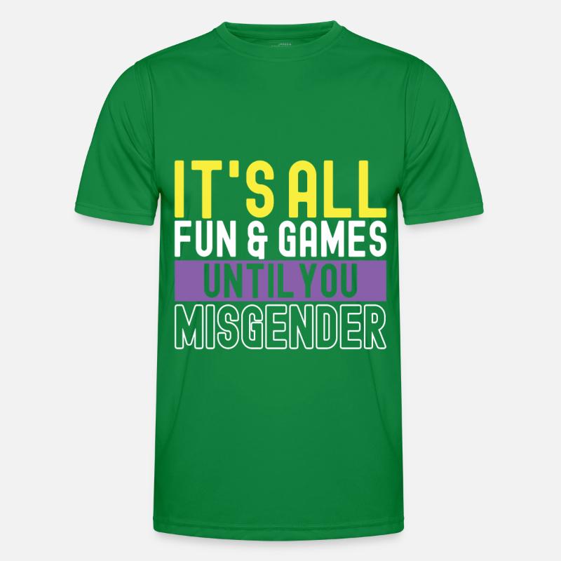 Non Binary Pride Genderqueer Männer Funktions-T-Shirt