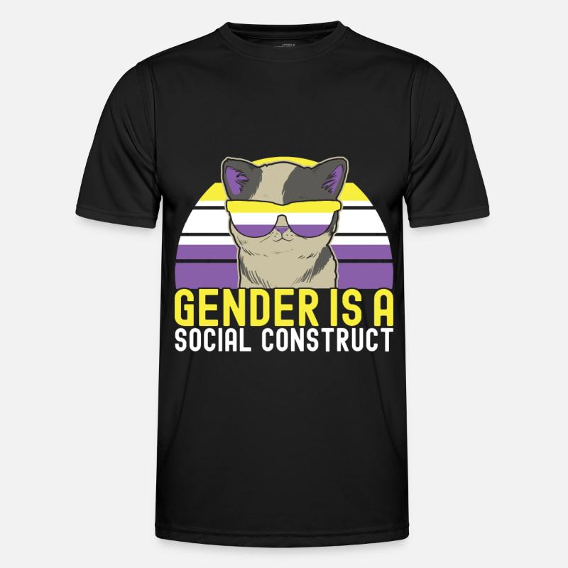 Non Binary Pride Genderqueer Männer Funktions-T-Shirt