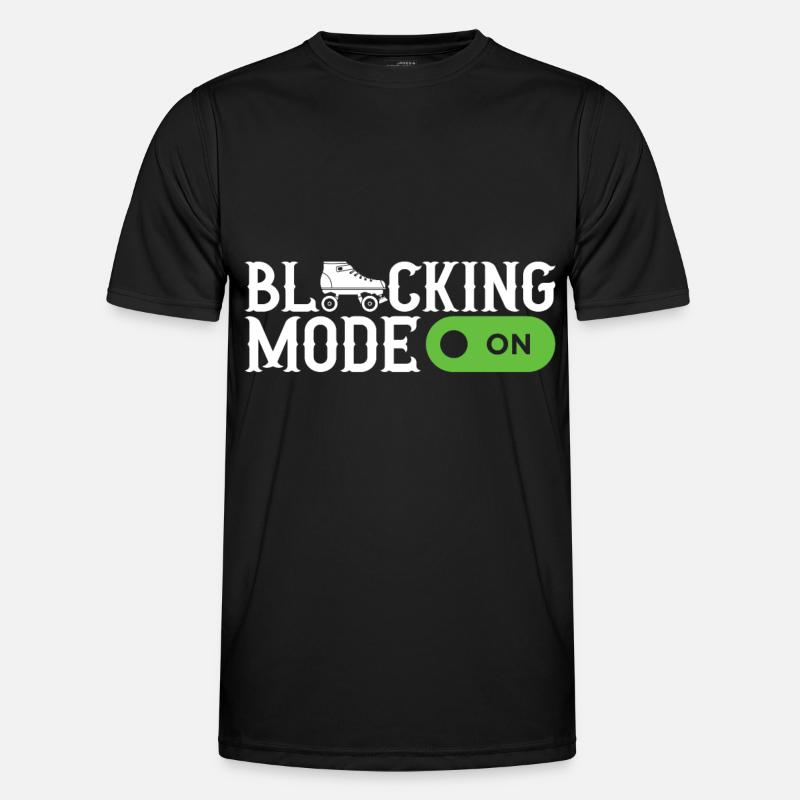 Roller Derby - Männer Funktions-T-Shirt - Schwarz