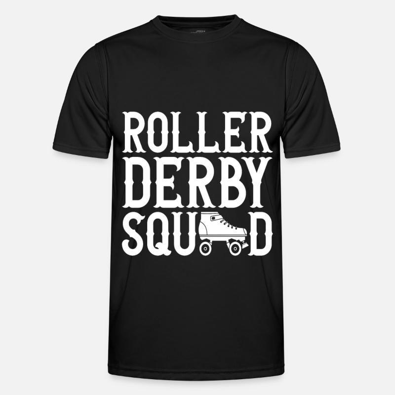 Roller Derby - Männer Funktions-T-Shirt - Schwarz