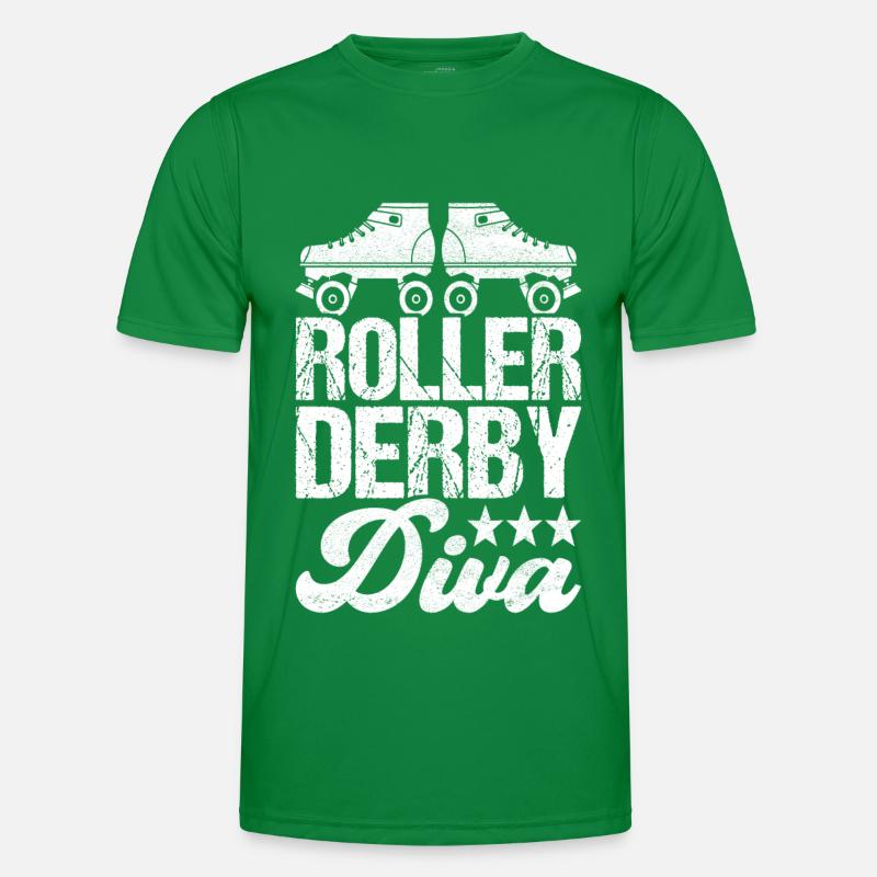 Roller Derby Männer Funktions-T-Shirt