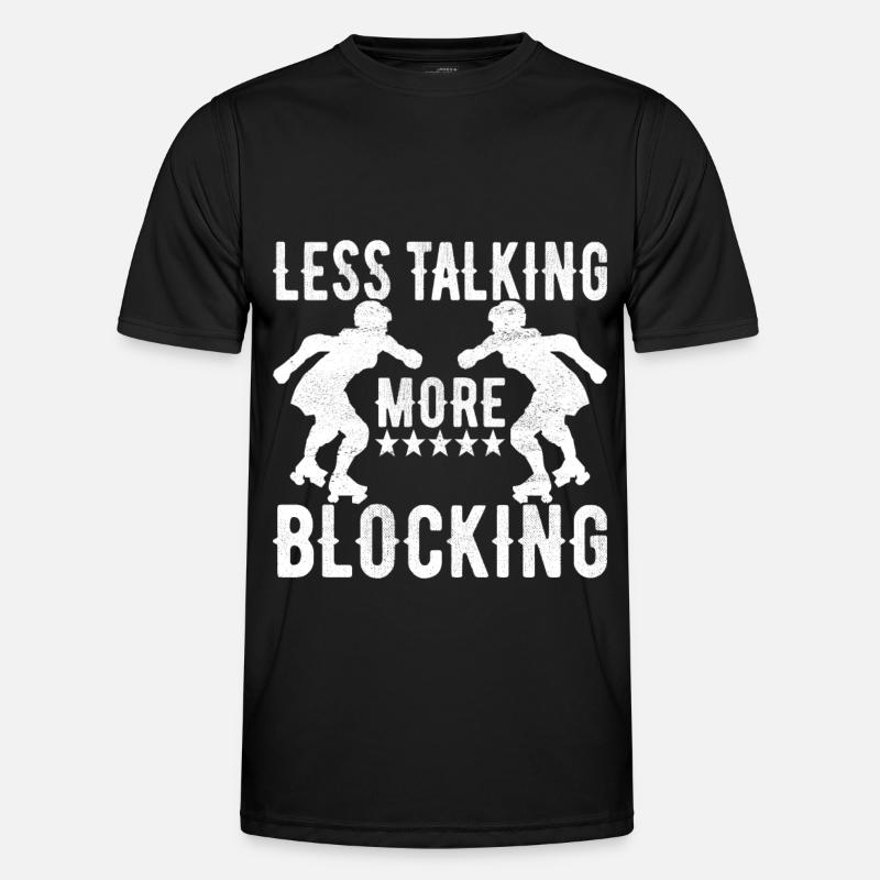 Roller Derby - Männer Funktions-T-Shirt - Schwarz