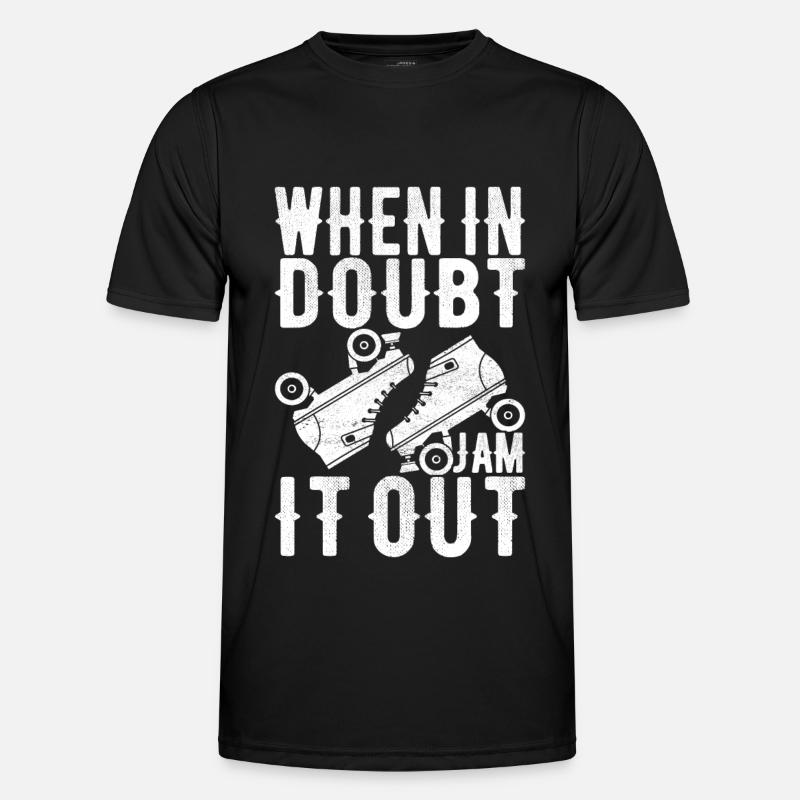 Roller Derby - Männer Funktions-T-Shirt - Schwarz