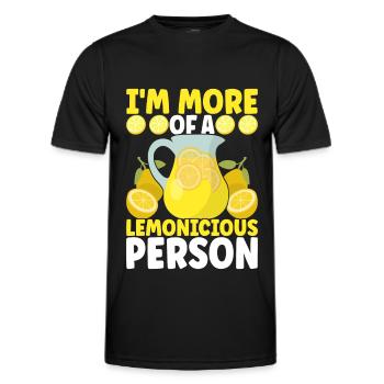 Limonade Limonadenstand - Männer Funktions-T-Shirt - Schwarz - Vorne - AI Model Male 178 dark (178cm)