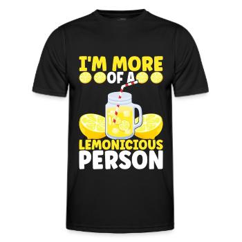 Limonade Limonadenstand - Männer Funktions-T-Shirt - Schwarz - Vorne - AI Model Male 178 dark (178cm)