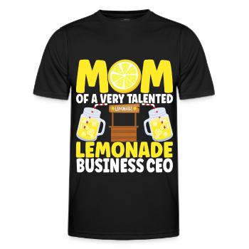 Limonade Limonadenstand - Männer Funktions-T-Shirt - Schwarz - Vorne - AI Model Male 178 dark (178cm)