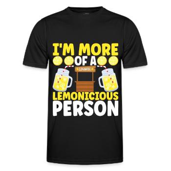 Limonade Limonadenstand - Männer Funktions-T-Shirt - Schwarz - Vorne - AI Model Male 178 dark (178cm)