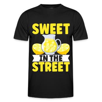 Limonade Limonadenstand - Männer Funktions-T-Shirt - Schwarz - Vorne - AI Model Male 178 dark (178cm)