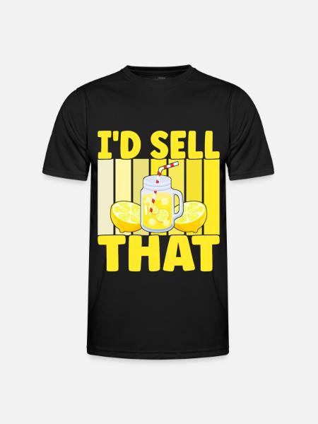 Limonade Limonadenstand - Männer Funktions-T-Shirt - Schwarz