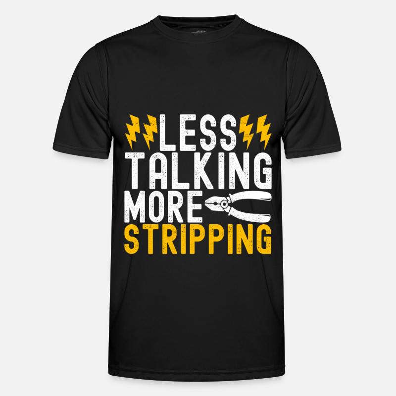 Electrician Electronics Technician - Men's Functional T-Shirt - black
