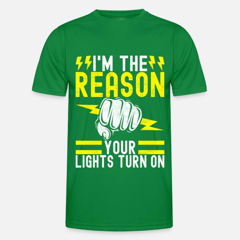 Electrician Electronics Technician Men's Functional T-Shirt