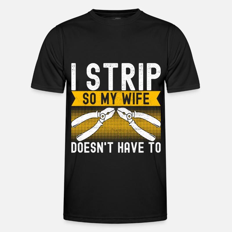 Electrician Electronics Technician Men's Functional T-Shirt