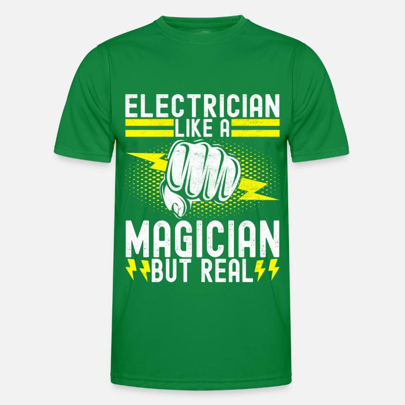 Electrician Electronics Technician Men's Functional T-Shirt