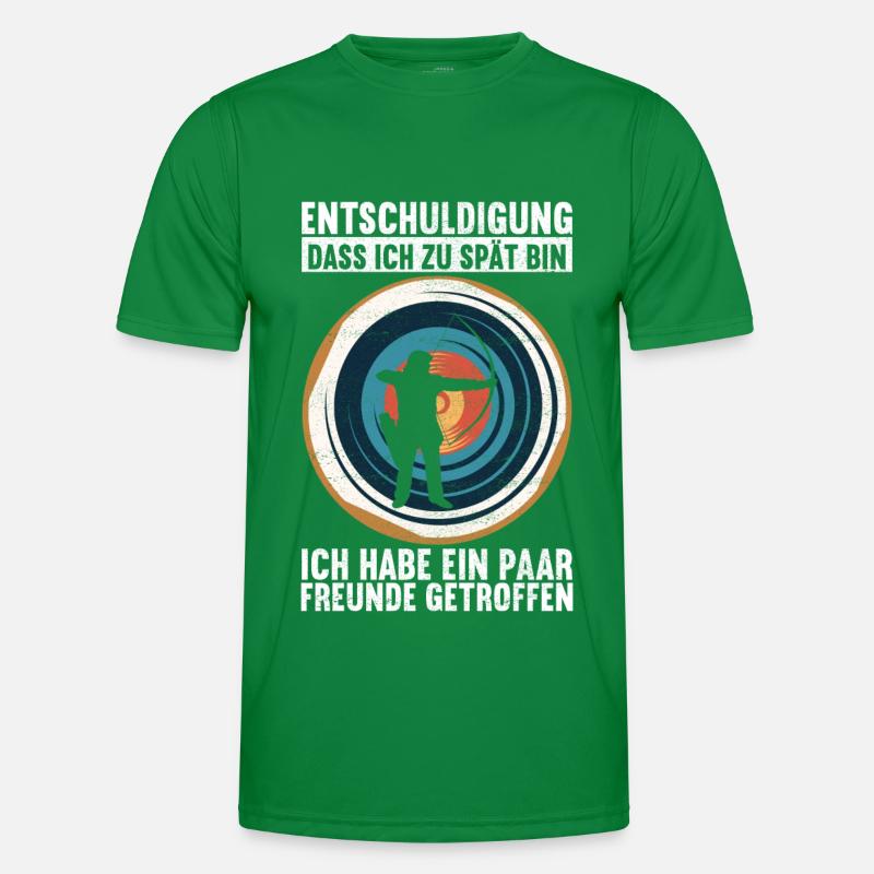 Bogenschießen Bogenschütze Männer Funktions-T-Shirt