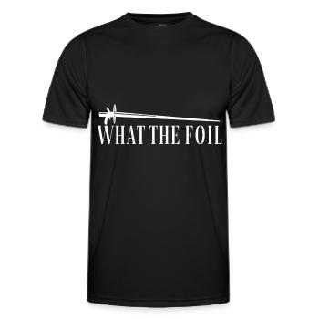 Fechten Fechtsport - Männer Funktions-T-Shirt - Schwarz - Vorne - AI Model Male 178 dark (178cm)