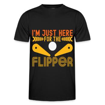 Pinball Flipper - Männer Funktions-T-Shirt - Schwarz - Vorne - AI Model Male 178 dark (178cm)