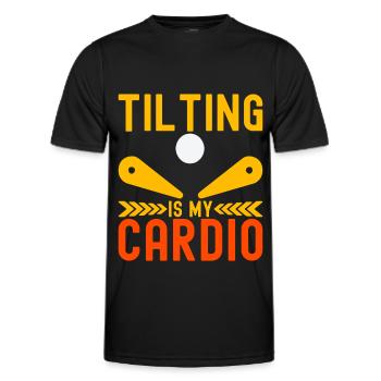 Pinball Flipper - Men's Functional T-Shirt - black - Front - AI Model Male 178 dark (178cm)