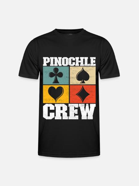 Binokel Pinochle - Men's Functional T-Shirt - black