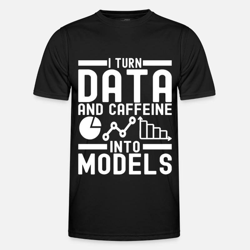 Data Science Datenanalyst - Männer Funktions-T-Shirt - Schwarz