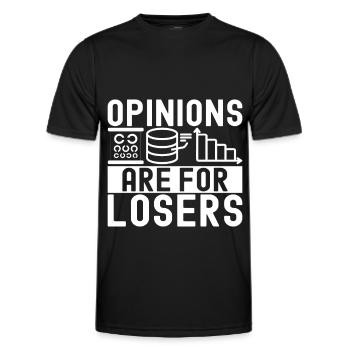 Analyste de données en science des données - T-shirt sport Homme - noir - Devant - AI Model Male 178 dark (178cm)