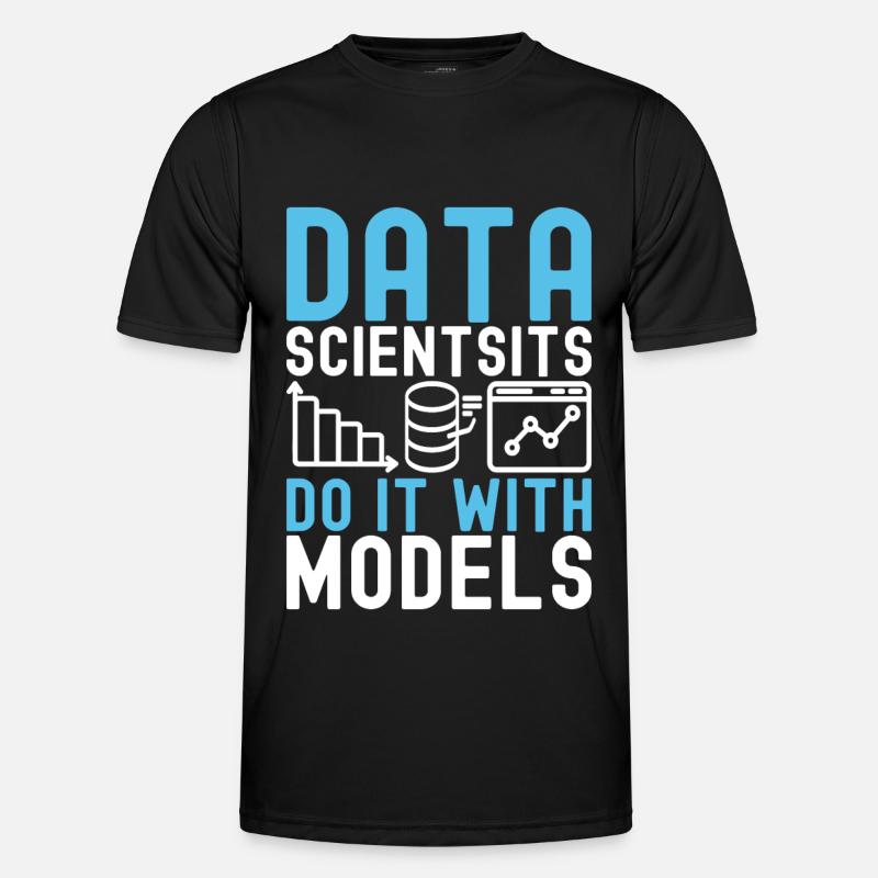 Data Science Datenanalyst - Männer Funktions-T-Shirt - Schwarz