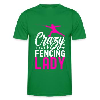Fencing Fencing - Men's Functional T-Shirt - kelly green - Front - AI Model Male 178 dark (178cm)