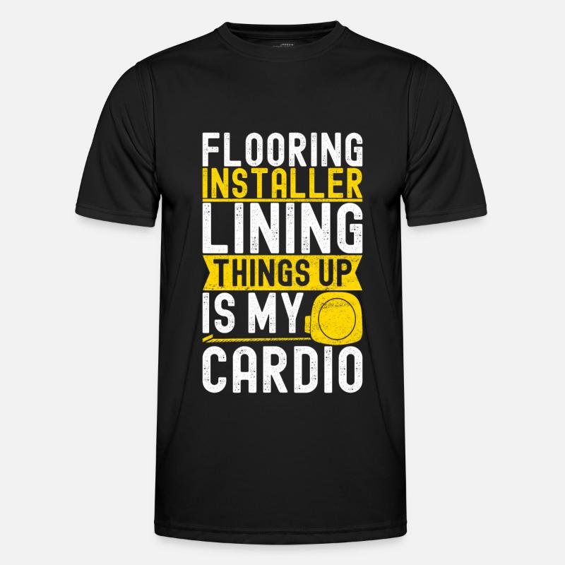 liesenleger floor layer - Men's Functional T-Shirt - black