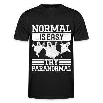 Paranormaler Ermittler Geister Jagen - Männer Funktions-T-Shirt - Schwarz - Vorne - AI Model Male 178 dark (178cm)