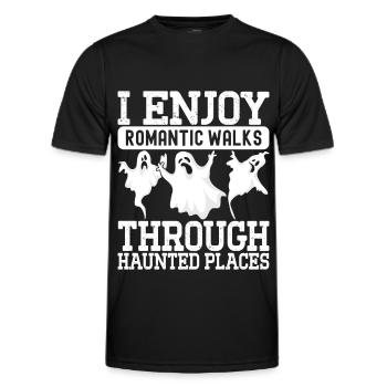 Paranormal Investigator Ghost Hunting - Men's Functional T-Shirt - black - Front - AI Model Male 178 dark (178cm)