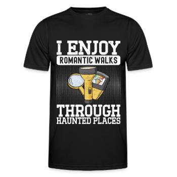 Paranormaler Ermittler Geister Jagen - Männer Funktions-T-Shirt - Schwarz - Vorne - AI Model Male 178 dark (178cm)