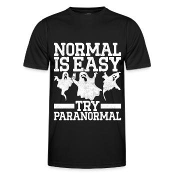Paranormal Investigator Ghost Hunting - Men's Functional T-Shirt - black - Front - AI Model Male 178 dark (178cm)