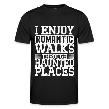 Paranormal Investigator Ghost Hunting - Men's Functional T-Shirt - black - Front - AI Model Male 178 dark (178cm)