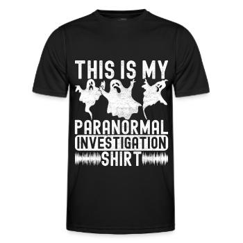 Paranormal Investigator Ghost Hunting - Men's Functional T-Shirt - black - Front - AI Model Male 178 dark (178cm)