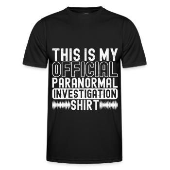 Paranormal Investigator Ghost Hunting - Men's Functional T-Shirt - black - Front - AI Model Male 178 dark (178cm)