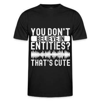 Paranormal Investigator Ghost Hunting - Men's Functional T-Shirt - black - Front - AI Model Male 178 dark (178cm)