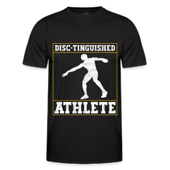 Lancer du disque Lancer du disque - T-shirt sport Homme - noir - Devant - AI Model Male 178 dark (178cm)