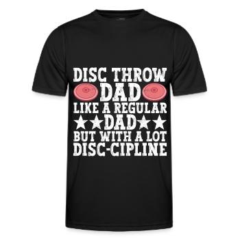 Lancer du disque Lancer du disque - T-shirt sport Homme - noir - Devant - AI Model Male 178 dark (178cm)