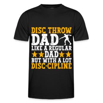 Lancer du disque Lancer du disque - T-shirt sport Homme - noir - Devant - AI Model Male 178 dark (178cm)