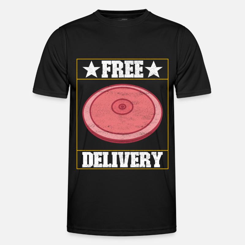 Diskuswerfer Diskuswerfen - Männer Funktions-T-Shirt - Schwarz