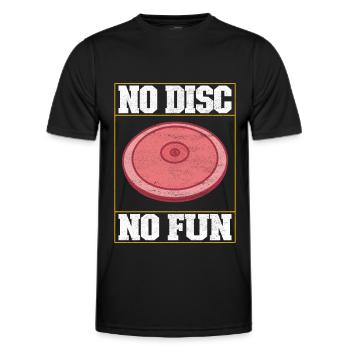 Lancer du disque Lancer du disque - T-shirt sport Homme - noir - Devant - AI Model Male 178 dark (178cm)