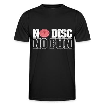 Lancer du disque Lancer du disque - T-shirt sport Homme - noir - Devant - AI Model Male 178 dark (178cm)
