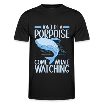 Baleines Baleine - T-shirt sport Homme - noir - Devant - AI Model Male 178 dark (178cm)