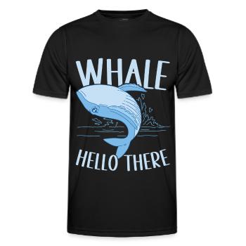Baleines Baleine - T-shirt sport Homme - noir - Devant - AI Model Male 178 dark (178cm)