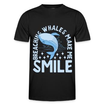 Baleines Baleine - T-shirt sport Homme - noir - Devant - AI Model Male 178 dark (178cm)