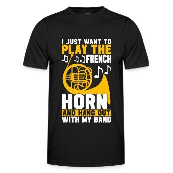 Cor Cuivres - T-shirt sport Homme - noir - Devant - AI Model Male 178 dark (178cm)